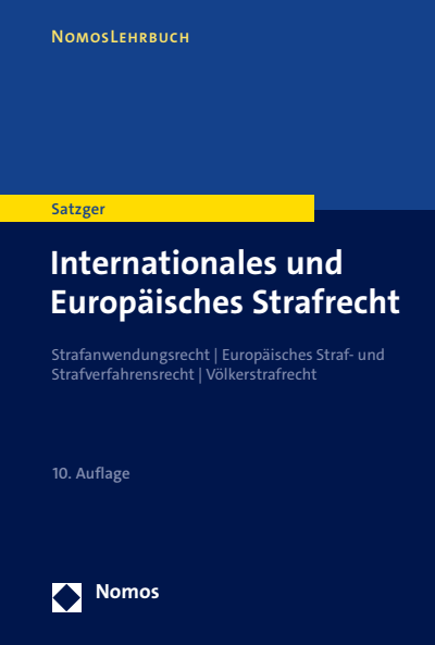 Cover des Buchs: Internationales und Europäisches Strafrecht