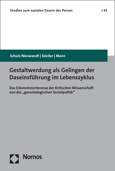 Cover des Buchs: Gestaltwerdung als Gelingen der Daseinsführung im Lebenszyklus