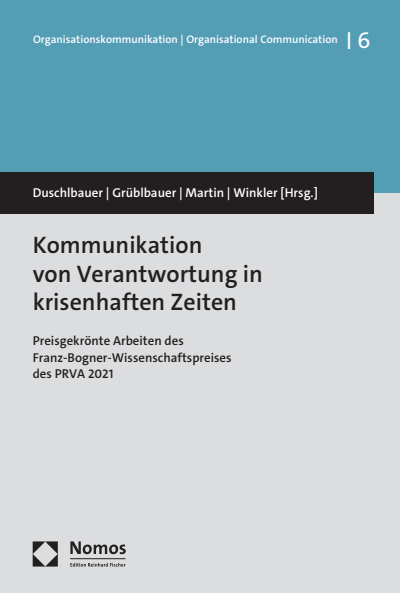 Cover des Buchs: Kommunikation von Verantwortung in krisenhaften Zeiten