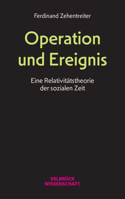 Cover des Buchs: Operation und Ereignis