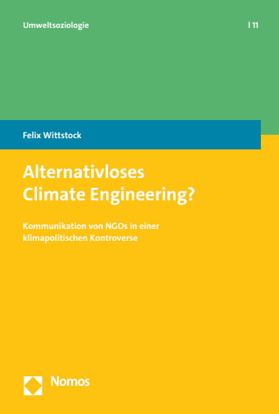 Cover of book: Alternativloses Climate Engineering?