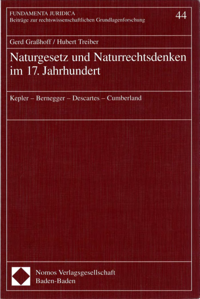 Cover des Buchs: Naturgesetz und Naturrechtsdenken im 17. Jahrhundert