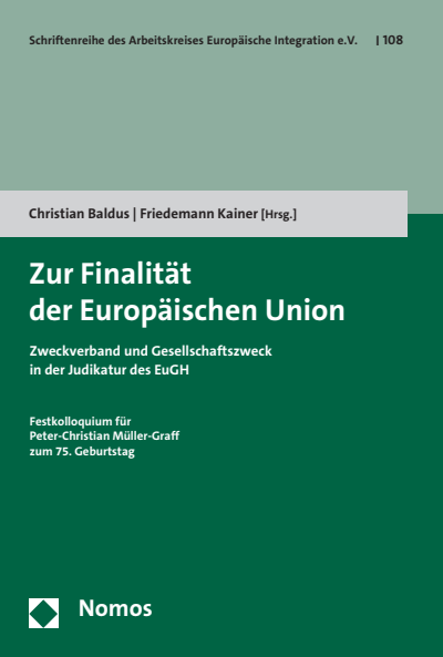 Cover des Buchs: Zur Finalität der Europäischen Union