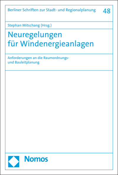 Cover des Buchs: Neuregelungen für Windenergieanlagen