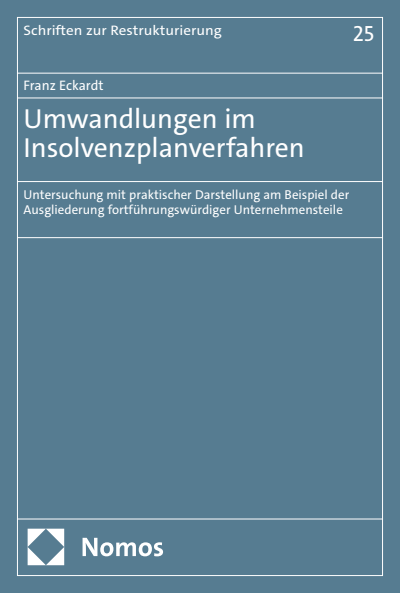 Cover des Buchs: Umwandlungen im Insolvenzplanverfahren