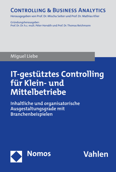Cover des Buchs: IT-gestütztes Controlling für Klein- und Mittelbetriebe