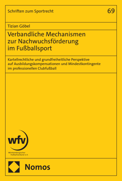 Cover of book: Verbandliche Mechanismen zur Nachwuchsförderung im Fußballsport