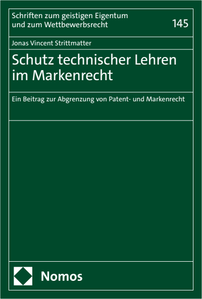 Cover des Buchs: Schutz technischer Lehren im Markenrecht