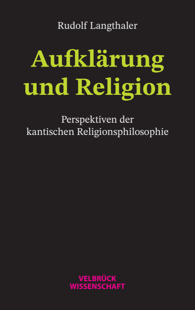 Cover of book: Aufklärung und Religion