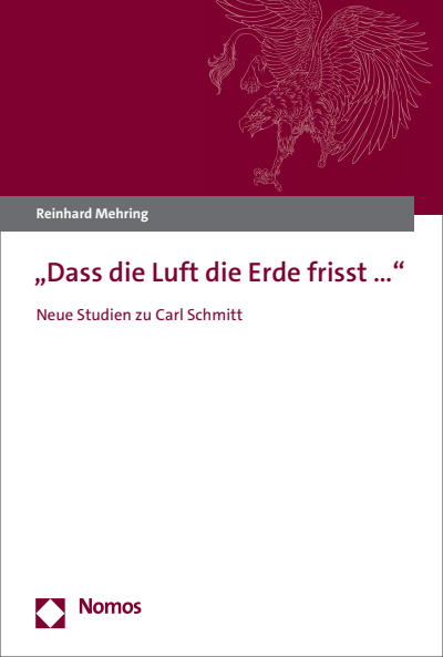 Cover des Buchs: „Dass die Luft die Erde frisst…“