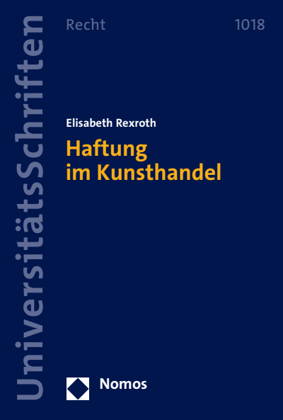 Cover of book: Haftung im Kunsthandel