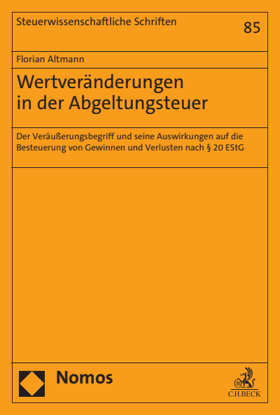Cover des Buchs: Wertveränderungen in der Abgeltungsteuer