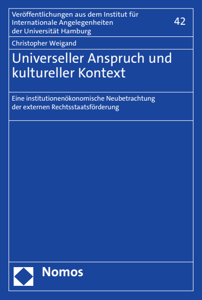 Cover des Buchs: Universeller Anspruch und kultureller Kontext
