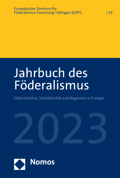 Cover des Buchs: Jahrbuch des Föderalismus 2023