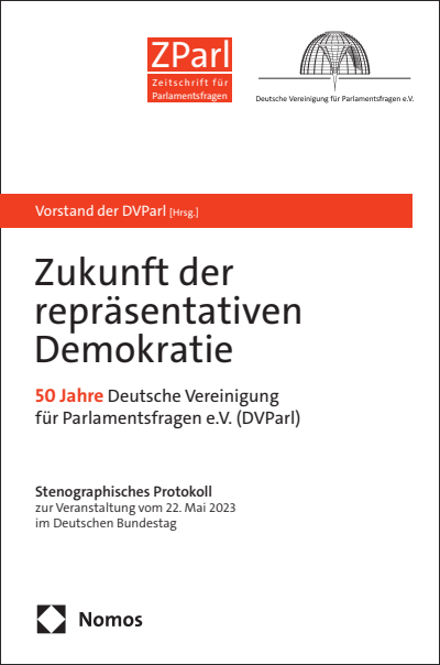 Cover des Buchs: Zukunft der repräsentativen Demokratie