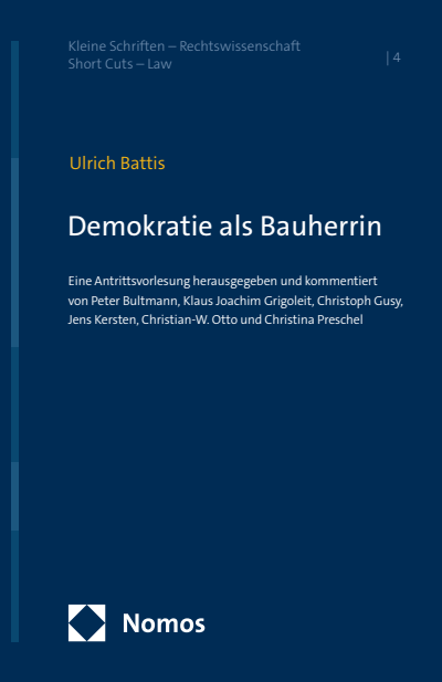 Cover des Buchs: Demokratie als Bauherrin