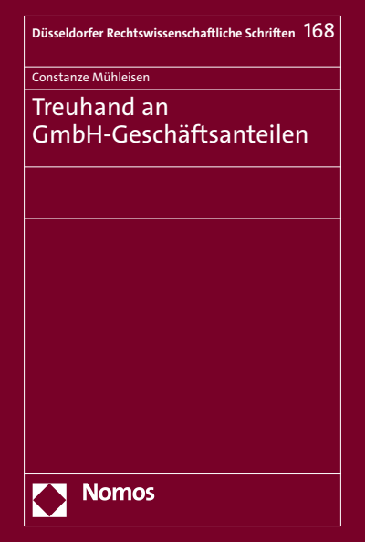 Cover des Buchs: Treuhand an GmbH-Geschäftsanteilen
