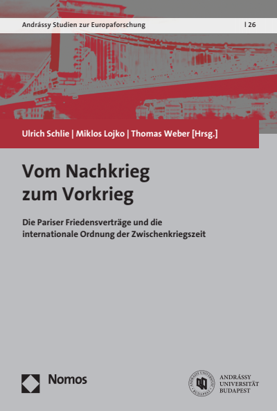 Cover des Buchs: Vom Nachkrieg zum Vorkrieg