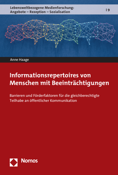 Cover des Buchs: Informationsrepertoires von Menschen mit Beeinträchtigungen