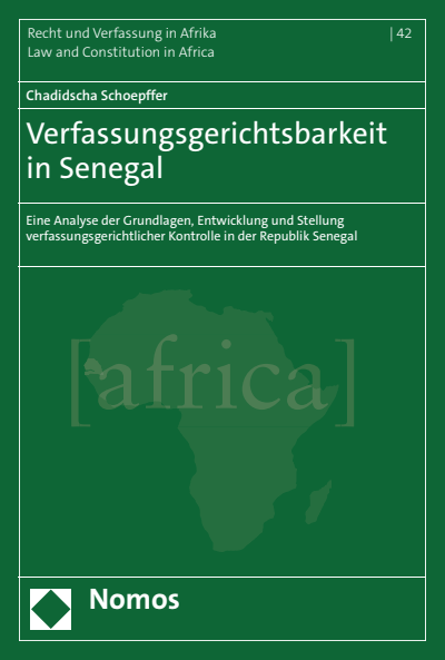 Cover des Buchs: Verfassungsgerichtsbarkeit in Senegal