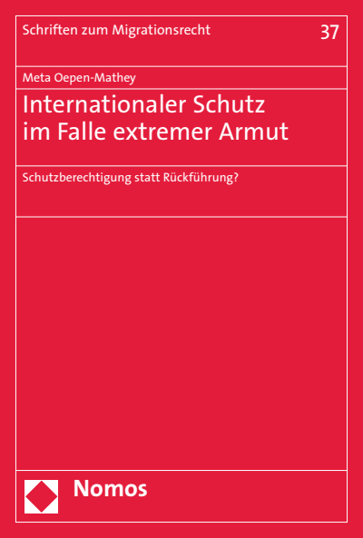 Cover of book: Internationaler Schutz im Falle extremer Armut