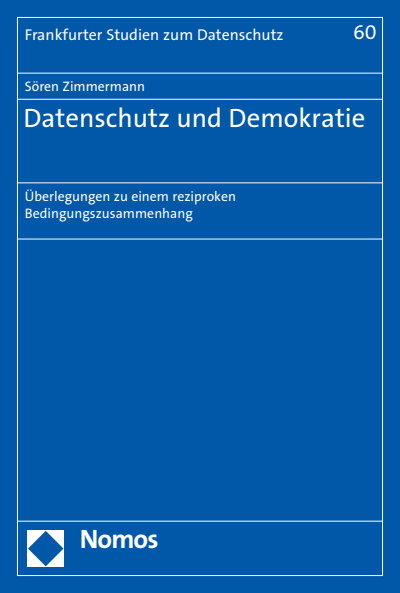 Cover des Buchs: Datenschutz und Demokratie