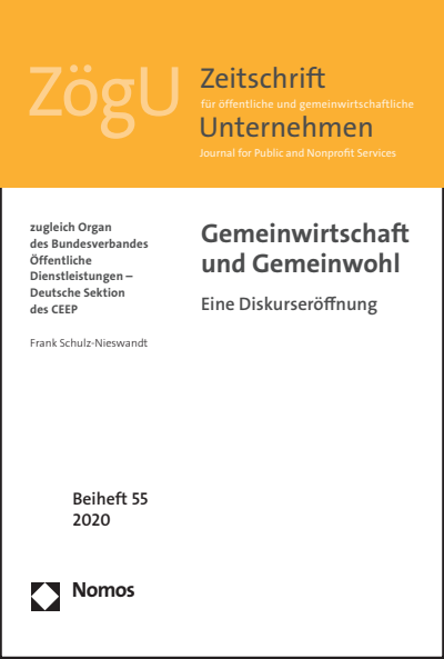 Cover des Buchs: Gemeinwirtschaft und Gemeinwohl