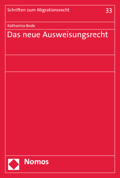 Cover of book: Das neue Ausweisungsrecht