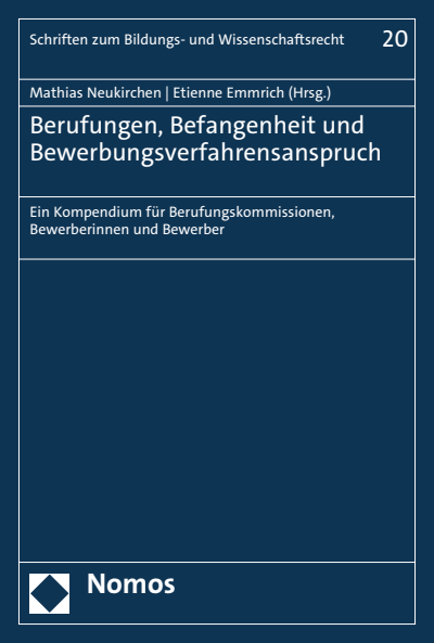 Cover of book: Berufungen, Befangenheit und Bewerbungsverfahrensanspruch