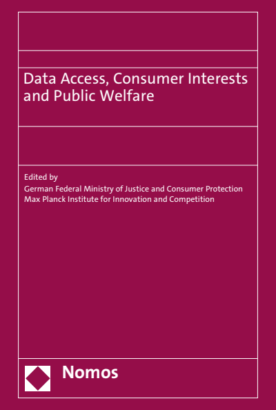 Cover of book: Data Access, Consumer Interests and Public Welfare