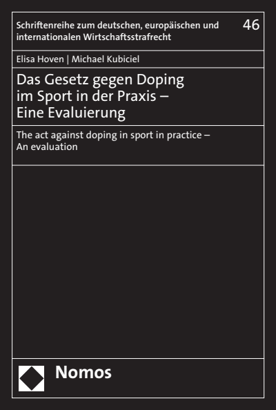 Cover of book: Das Gesetz gegen Doping im Sport in der Praxis – Eine Evaluierung