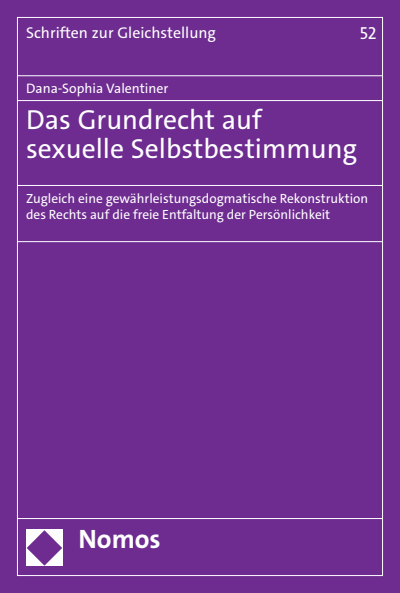 Cover des Buchs: Das Grundrecht auf sexuelle Selbstbestimmung