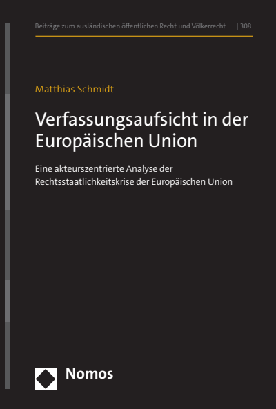 Cover des Buchs: Verfassungsaufsicht in der Europäischen Union