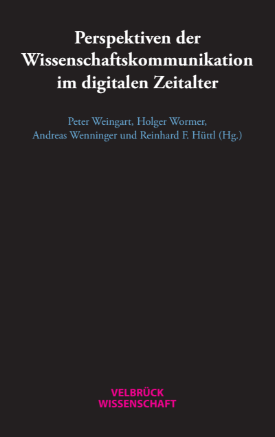 Cover des Buchs: Perspektiven der Wissenschaftskommunikation im digitalen Zeitalter