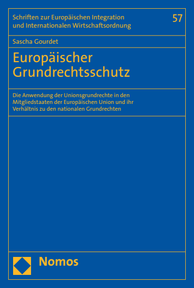 Cover of book: Europäischer Grundrechtsschutz