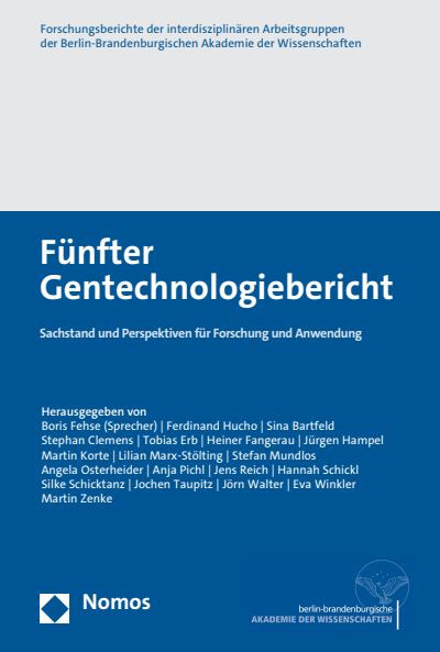 Cover des Buchs: Fünfter Gentechnologiebericht