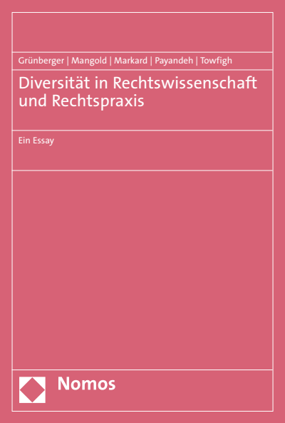 Cover des Buchs: Diversität in Rechtswissenschaft und Rechtspraxis