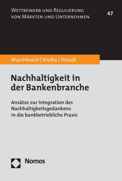 Cover des Buchs: Nachhaltigkeit in der Bankenbranche