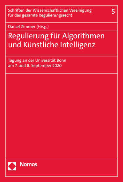 Cover of book: Regulierung für Algorithmen und Künstliche Intelligenz