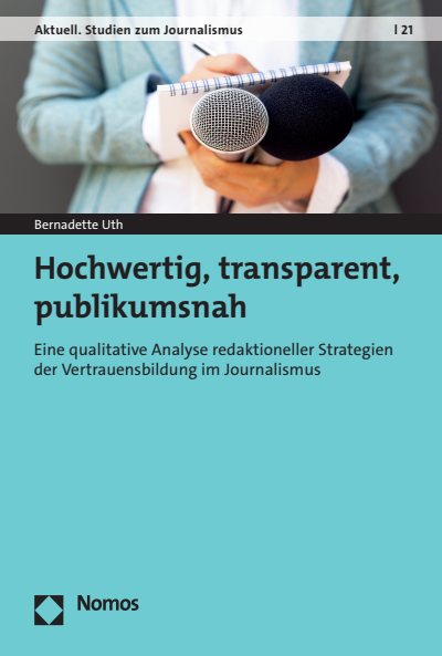 Cover des Buchs: Hochwertig, transparent, publikumsnah