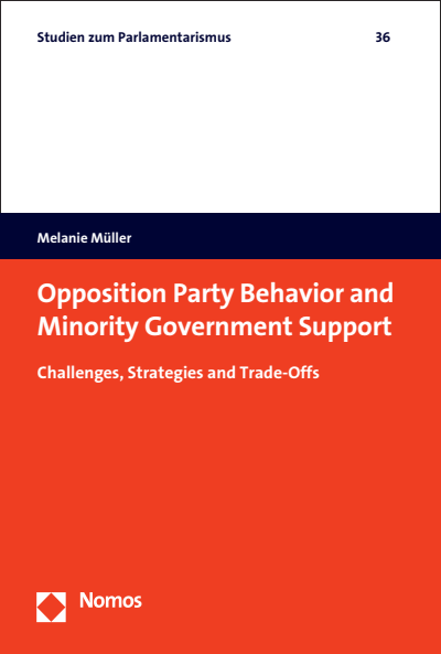 Cover des Buchs: Opposition Party Behavior and Minority Government Support