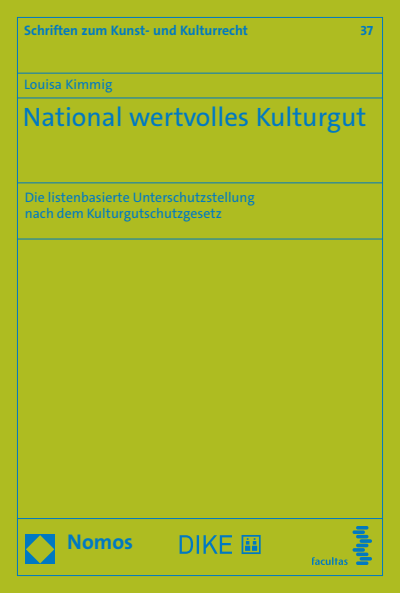 Cover des Buchs: National wertvolles Kulturgut