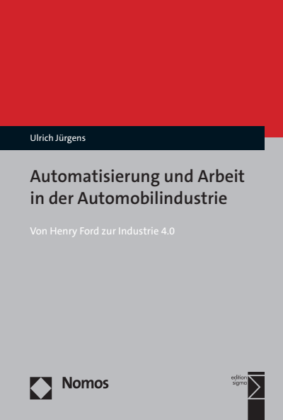 Cover des Buchs: Automatisierung und Arbeit in der Automobilindustrie
