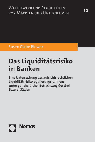 Cover des Buchs: Das Liquiditätsrisiko in Banken