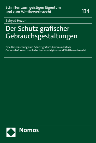 Cover des Buchs: Der Schutz grafischer Gebrauchsgestaltungen