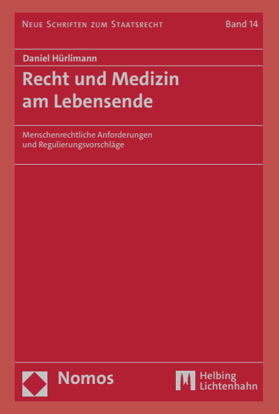 Cover des Buchs: Recht und Medizin am Lebensende
