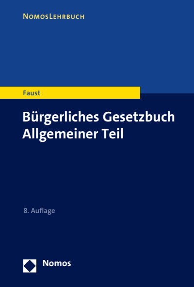 Cover of book: Bürgerliches Gesetzbuch Allgemeiner Teil