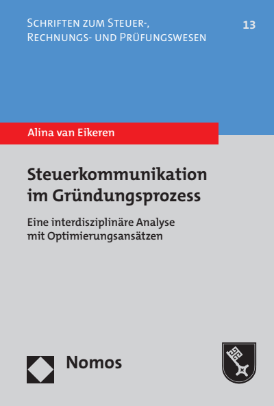Cover des Buchs: Steuerkommunikation im Gründungsprozess