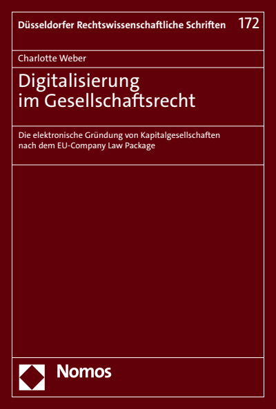 Cover des Buchs: Digitalisierung im Gesellschaftsrecht