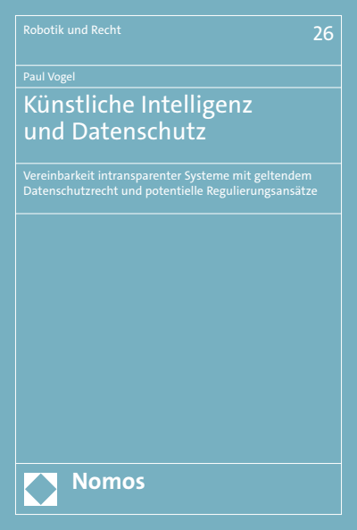 Cover des Buchs: Künstliche Intelligenz und Datenschutz